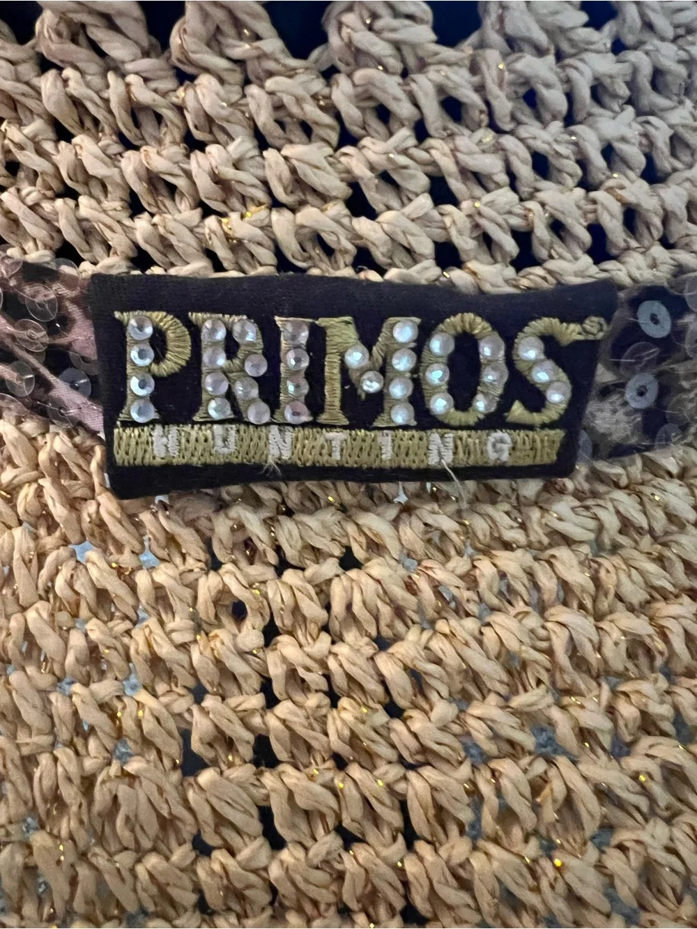 Primos unisex Straw Hat Size 7 Bendable Rim EUC